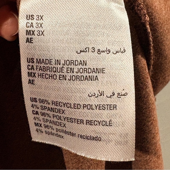 V-Neck Relaxed Fit Tee Fall Casual Size 3X Boho Elevated Basic - Picture 4 of 5